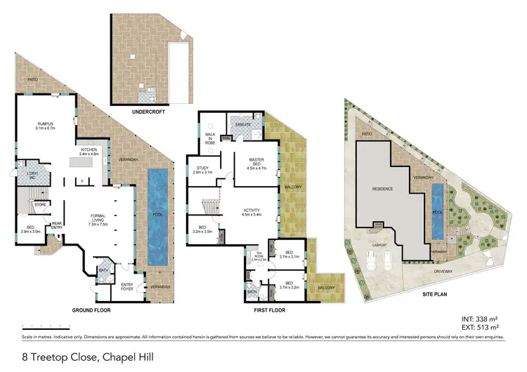 Floorplan of Homely house listing, 8 Treetop Close, Chapel Hill QLD 4069