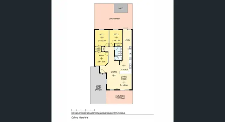 Floorplan of Homely unit listing, 55/17 May Street, Ludmilla NT 820