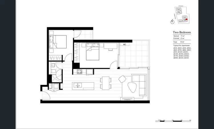 Floorplan of Homely apartment listing, 501/26 Cambridge Street, Epping NSW 2121