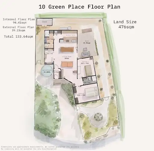 Floorplan of Homely house listing, 10 Green Place, Eltham VIC 3095