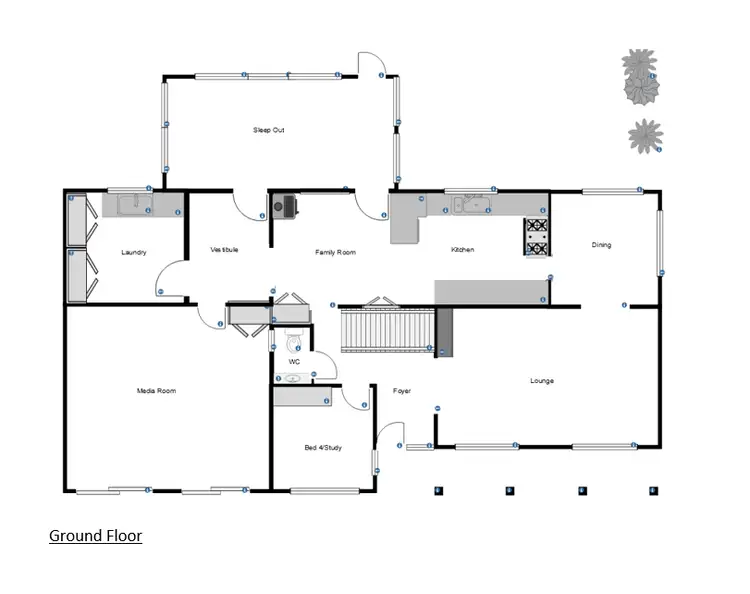 Floorplan of Homely house listing, 6 Glenwarrie Place, Parkes NSW 2870