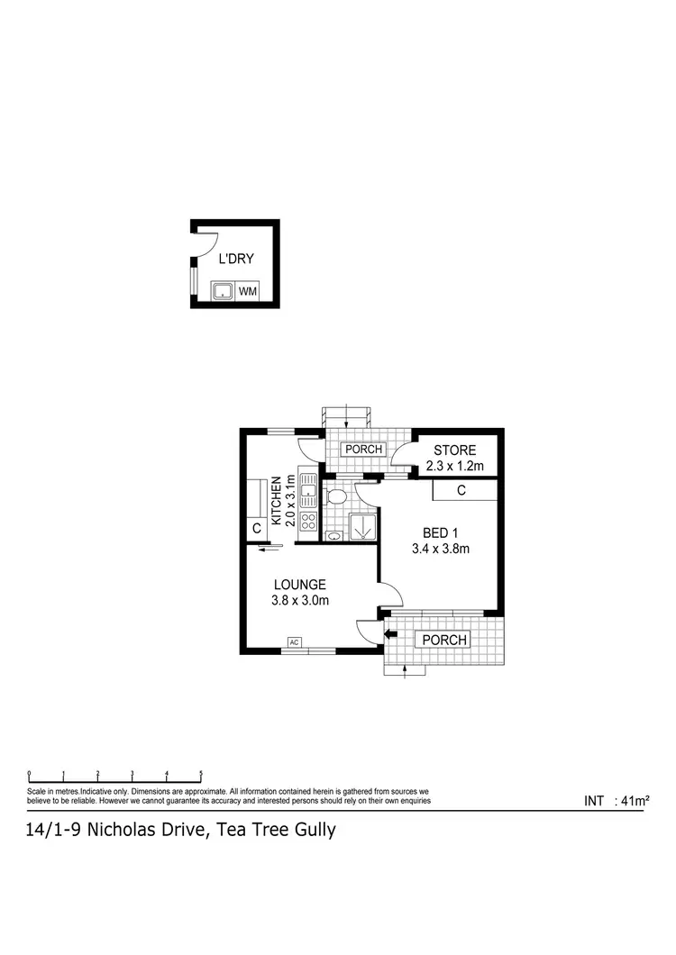 Floorplan of Homely unit listing, 16/1 Nicholas Drive, Tea Tree Gully SA 5091