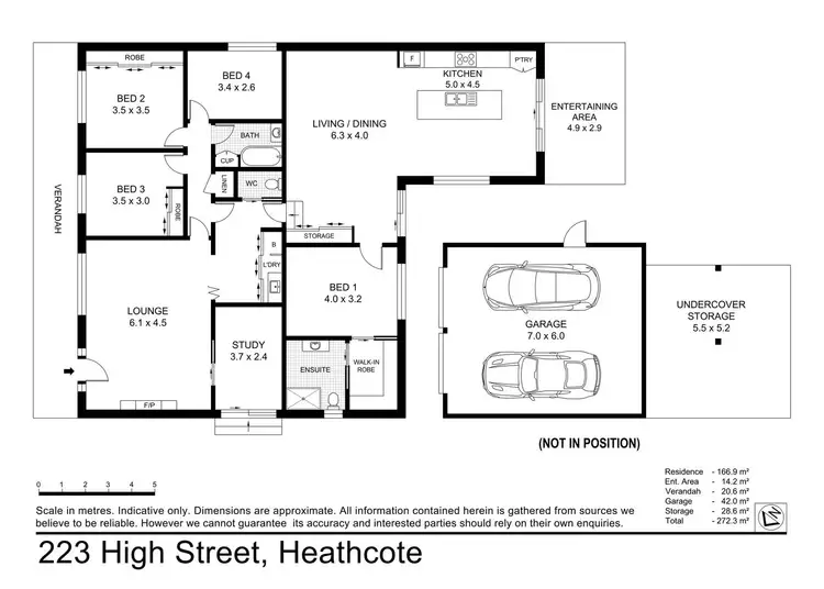 Floorplan of Homely house listing, 223 High St, Heathcote VIC 3523
