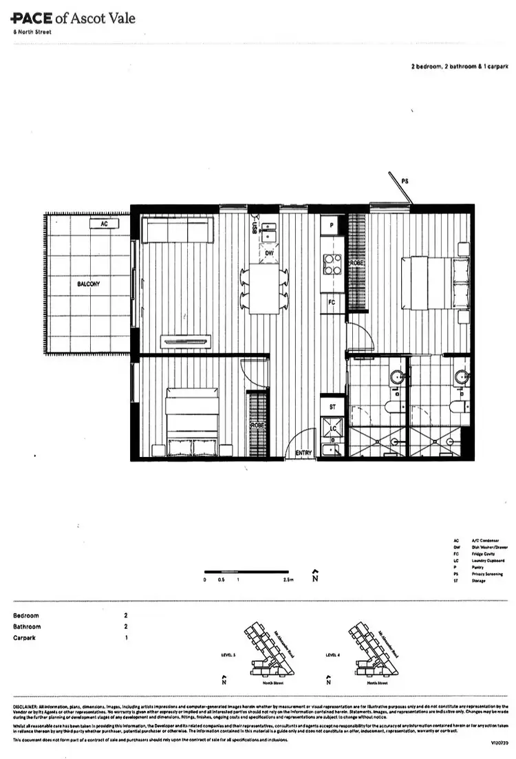 Floorplan of Homely apartment listing, 404/8 North Street, Ascot Vale VIC 3032