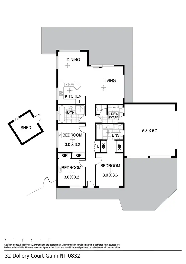 Floorplan of Homely house listing, 32 Dollery Ct, Gunn NT 832