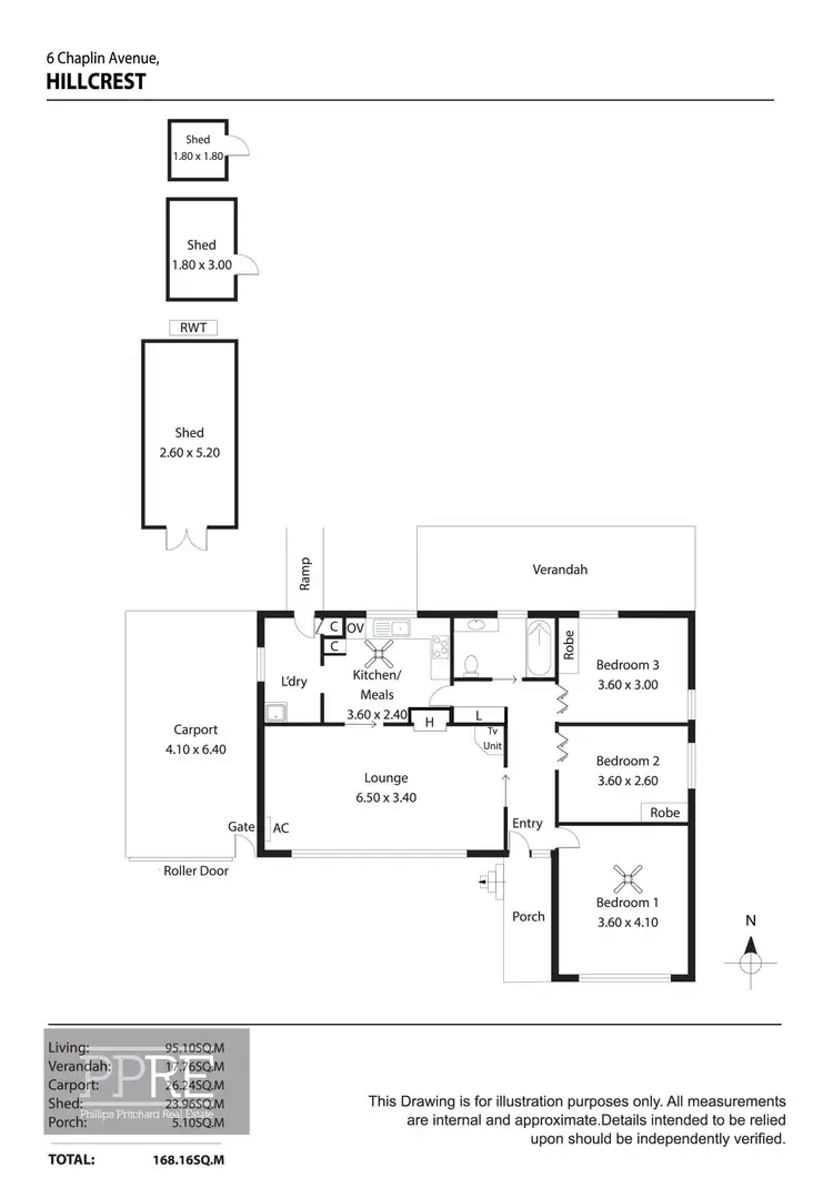 Floorplan of Homely house listing, 6 Chaplin Avenue, Hillcrest SA 5086