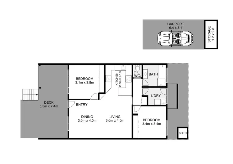 Floorplan of Homely townhouse listing, 31/25 Pinkerton Circuit, Kambah ACT 2902