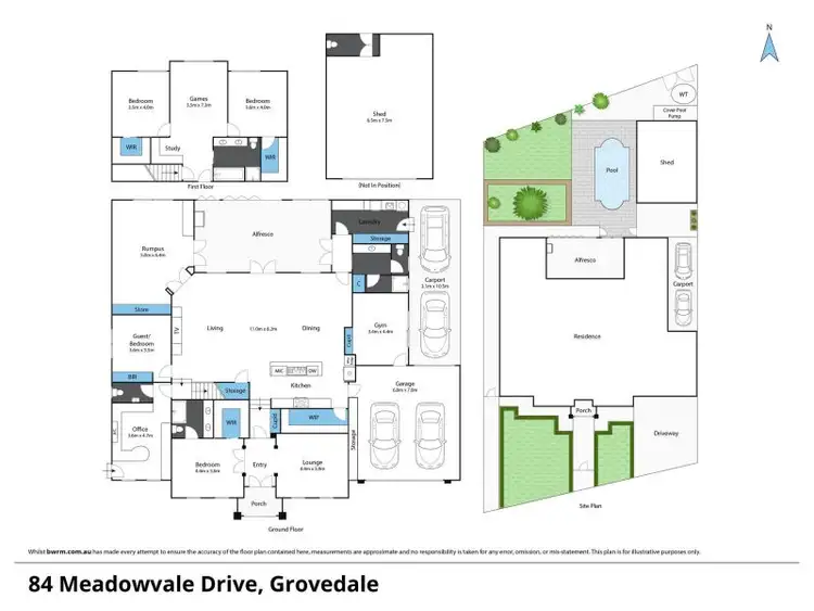 Floorplan of Homely house listing, 84 Meadowvale Drive, Grovedale VIC 3216