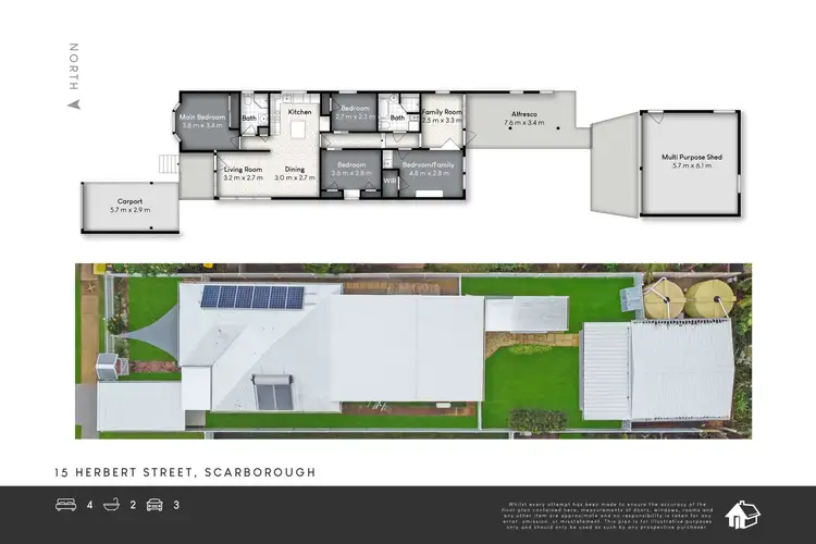 Floorplan of Homely house listing, 15 Herbert St, Scarborough QLD 4020