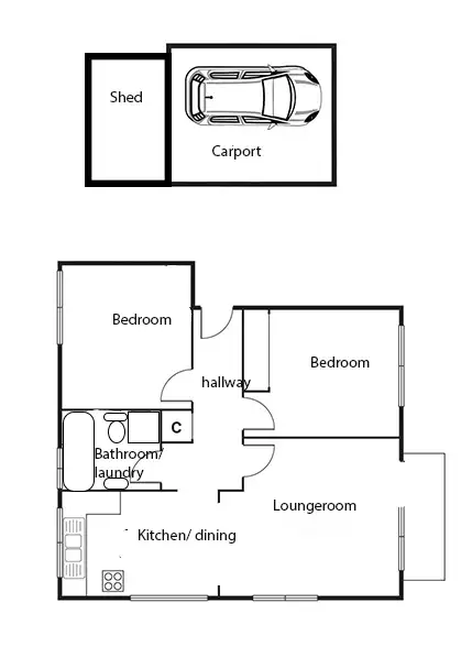 Floorplan of Homely apartment listing, 1/10-12 Anderson Road, Thornbury VIC 3071