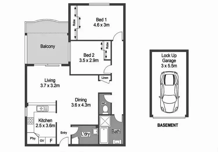 Floorplan of Homely unit listing, 13/17-21 Engadine Avenue, Engadine NSW 2233