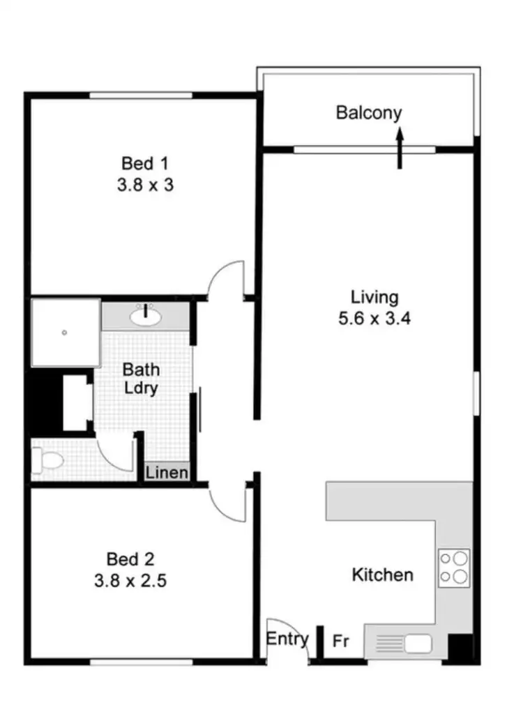 Floorplan of Homely apartment listing, 15/12 Murray Avenue, Mosman Park WA 6012