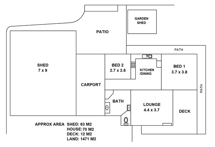 Floorplan of Homely house listing, 1259 Lyell Highway, Sorell Creek TAS 7140