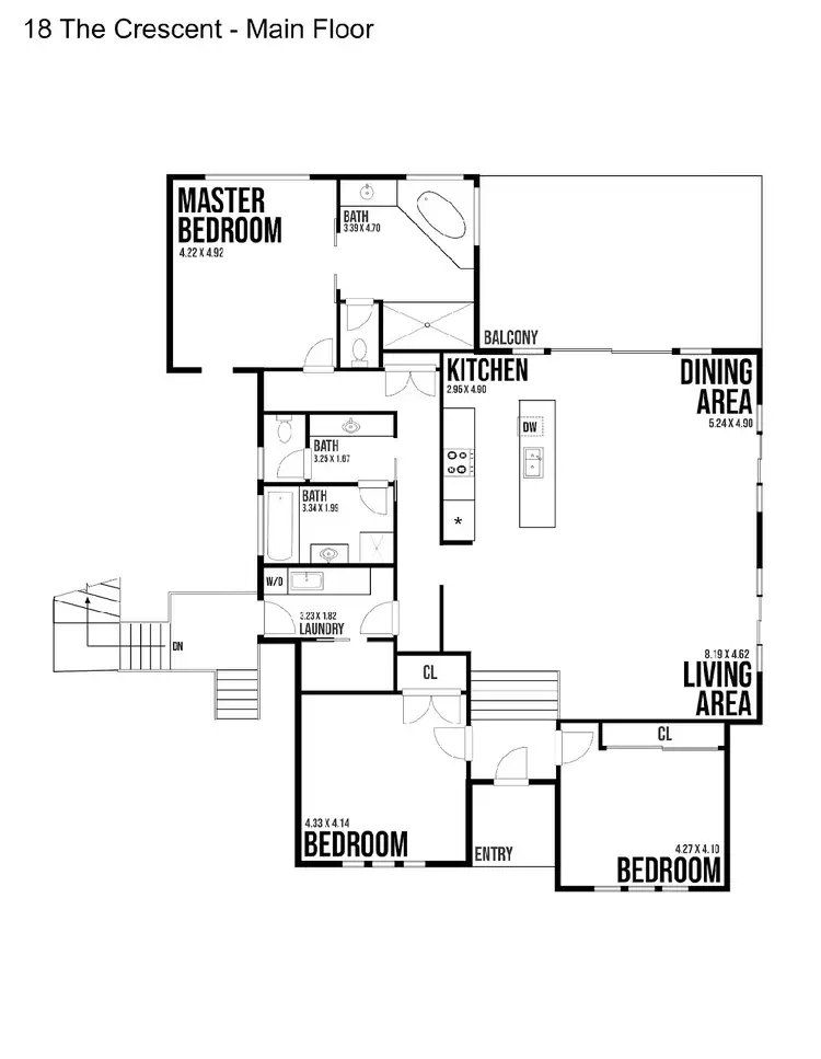 Floorplan of Homely house listing, 18 The Crescent, Agnes Water QLD 4677
