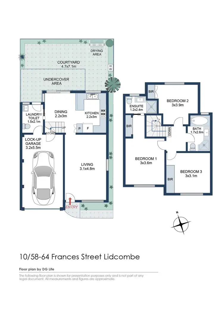 Floorplan of Homely townhouse listing, 10/58-64 Frances St, Lidcombe NSW 2141