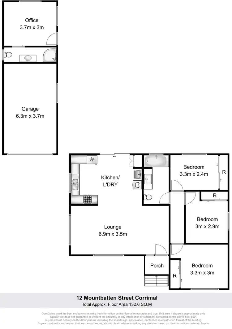 Floorplan of Homely house listing, 12 Mountbatten Street, Corrimal NSW 2518