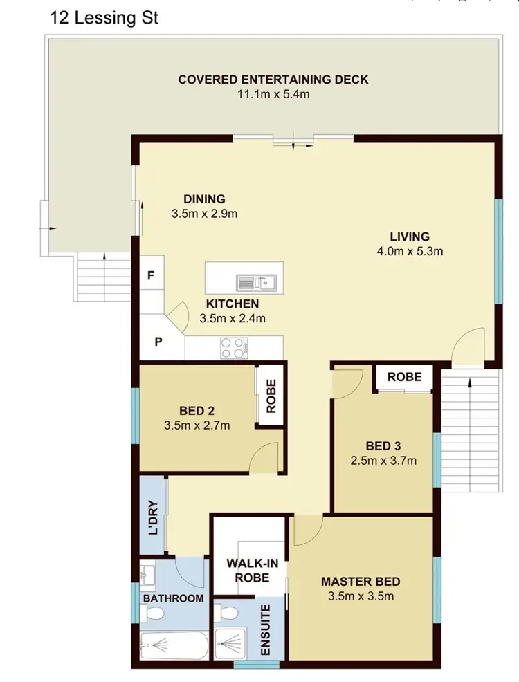 Floorplan of Homely house listing, 12 Lessing St, Hornsby NSW 2077