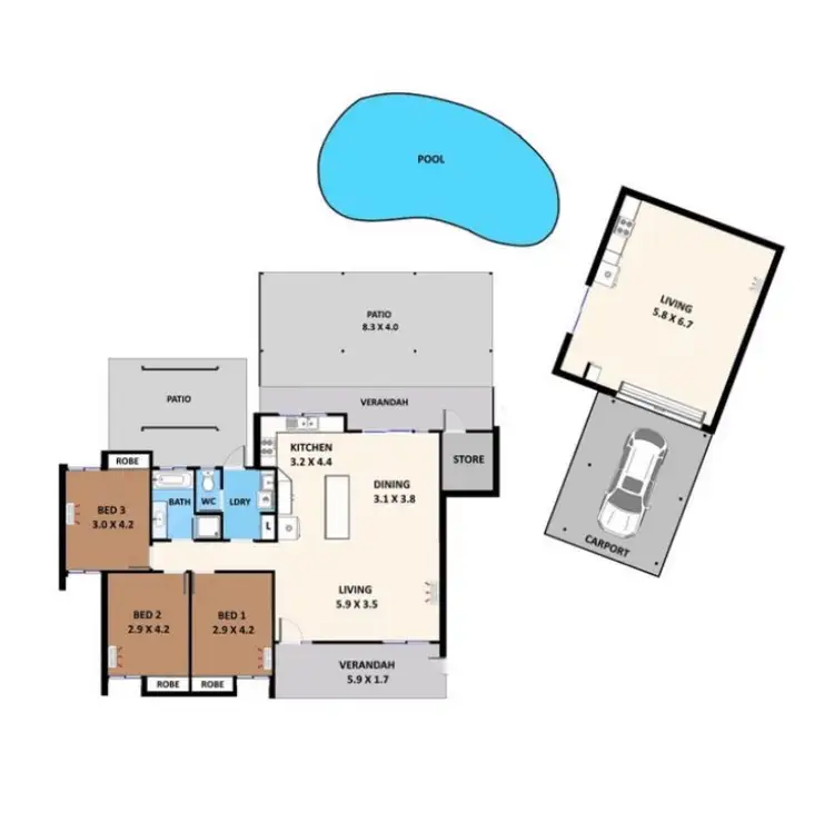 Floorplan of Homely house listing, 28 James Circuit, Woodroffe NT 830