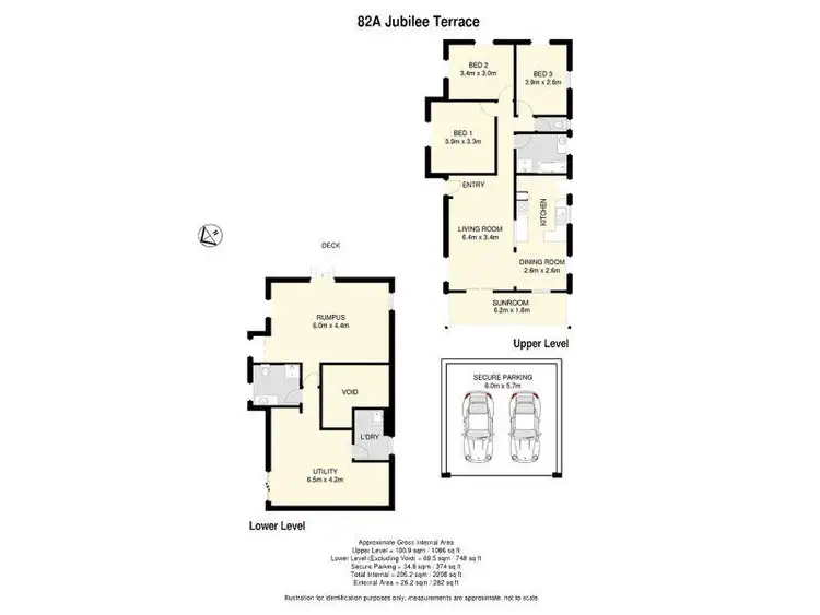 Floorplan of Homely house listing, 82a Jubilee Tce, Bardon QLD 4065
