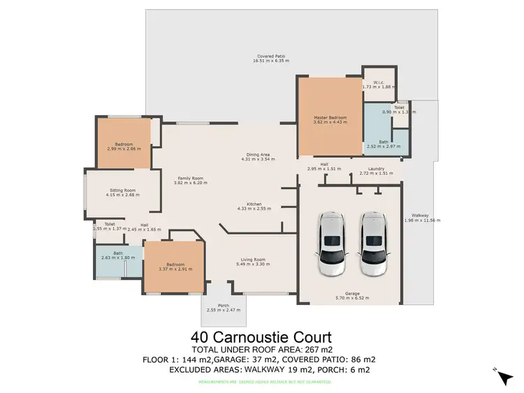 Floorplan of Homely rural property listing, 40 Carnoustie Court, Curra QLD 4570