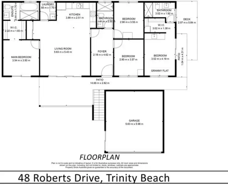 Floorplan of Homely house listing, 48 Roberts Drive, Trinity Beach QLD 4879