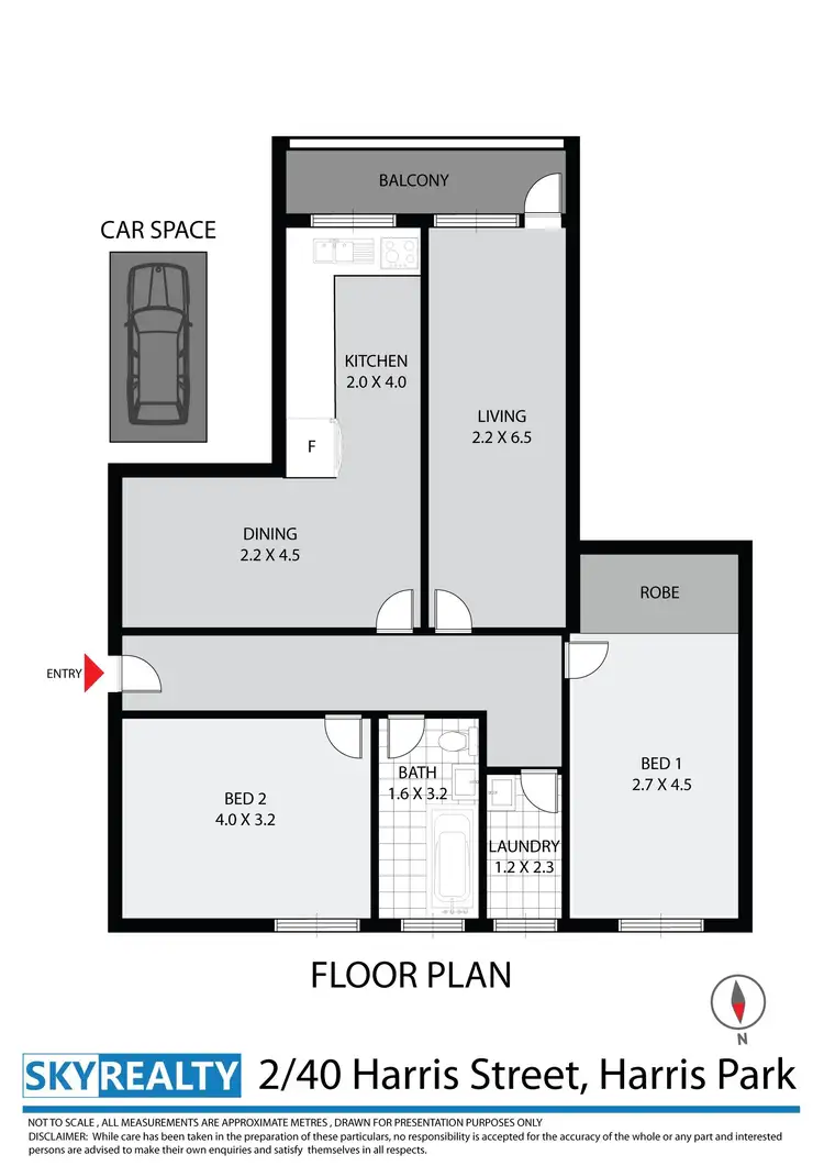 Floorplan of Homely unit listing, 2/40 Harris Street, Harris Park NSW 2150