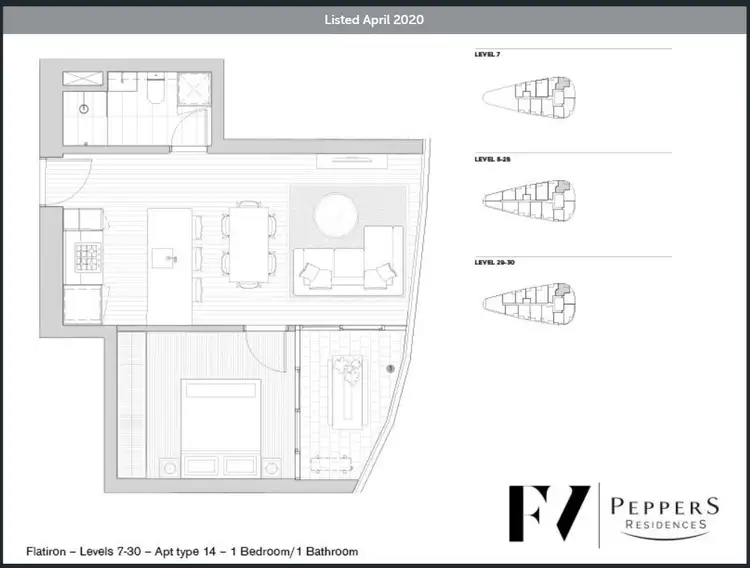 Floorplan of Homely apartment listing, 1814/179 Alfred St, Fortitude Valley QLD 4006