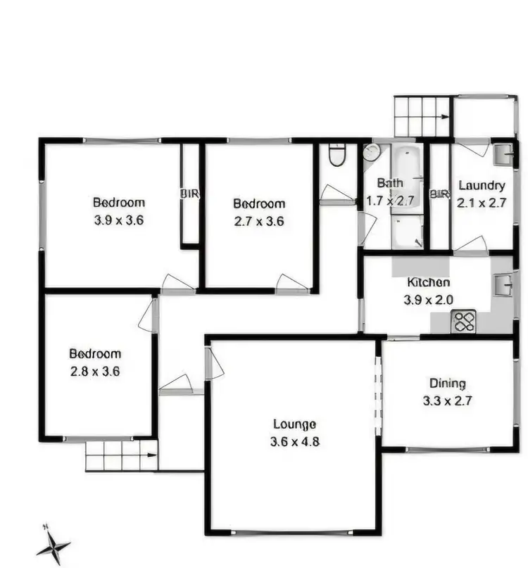 Floorplan of Homely house listing, 5 Celtic Place, Gagebrook TAS 7030