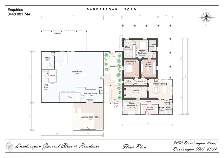 Floorplan of Homely house listing, 3450 Dandaragan Road, Dandaragan WA 6507