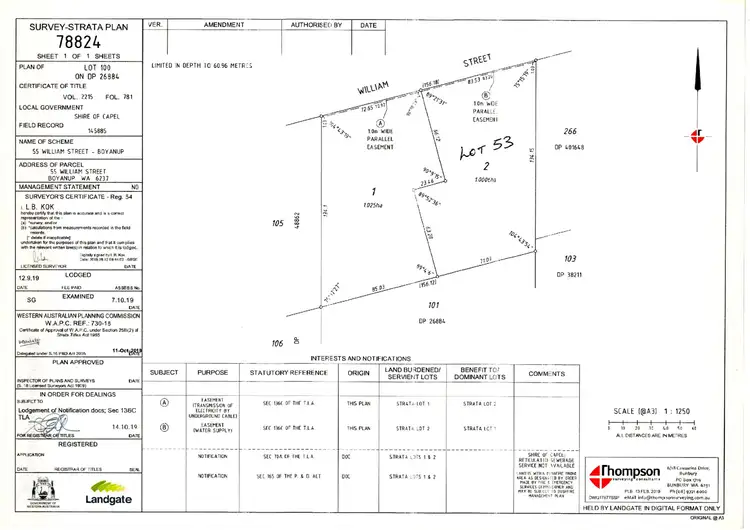 Floorplan of Homely land listing, 53 William Street, Boyanup WA 6237