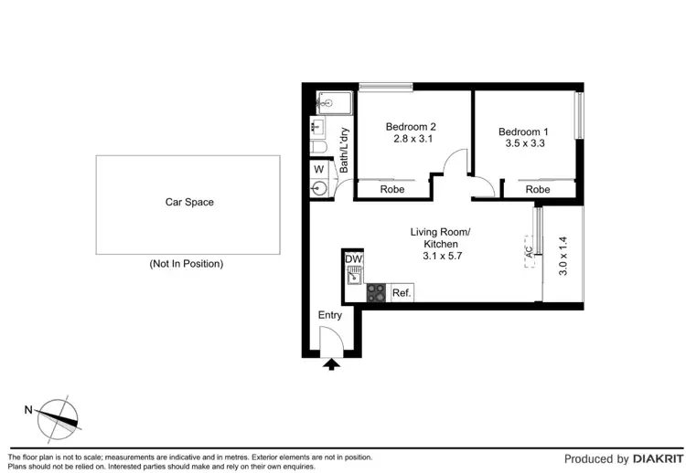 Floorplan of Homely apartment listing, 905/41 Batman Street, West Melbourne VIC 3003