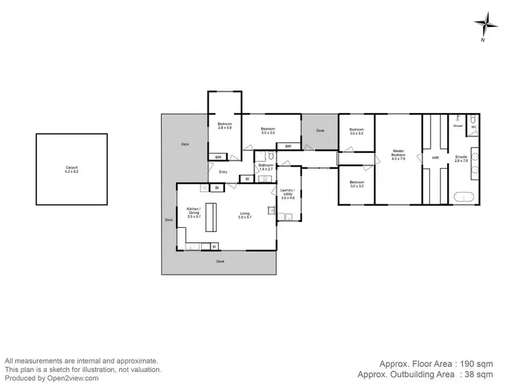 Floorplan of Homely house listing, 6154 Tasman Hwy, Buckland TAS 7190