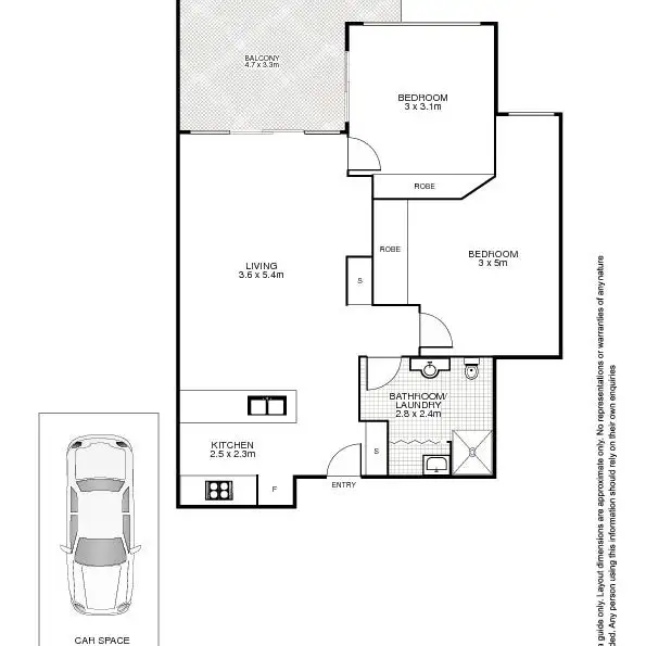Floorplan of Homely apartment listing, 294/18 Tank Street, Brisbane City QLD 4000