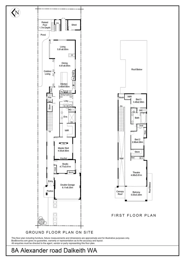 Floorplan of Homely house listing, 8A Alexander Road, Dalkeith WA 6009