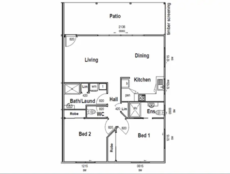 Floorplan of Homely townhouse listing, 8/3 Flynn Road, Gympie QLD 4570