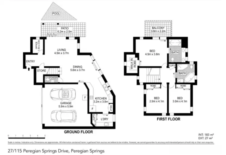 Floorplan of Homely house listing, 27/115 Peregian Springs Drive, Peregian Springs QLD 4573