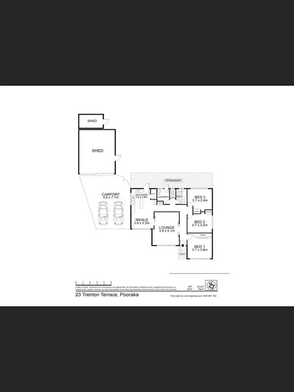 Floorplan of Homely house listing, 23 Trenton Tce, Pooraka SA 5095