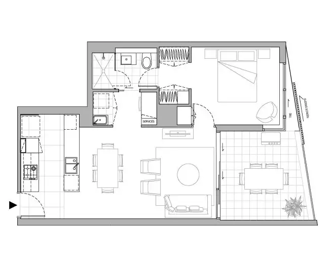Floorplan of Homely apartment listing, 504/8 Donkin Street, West End QLD 4101