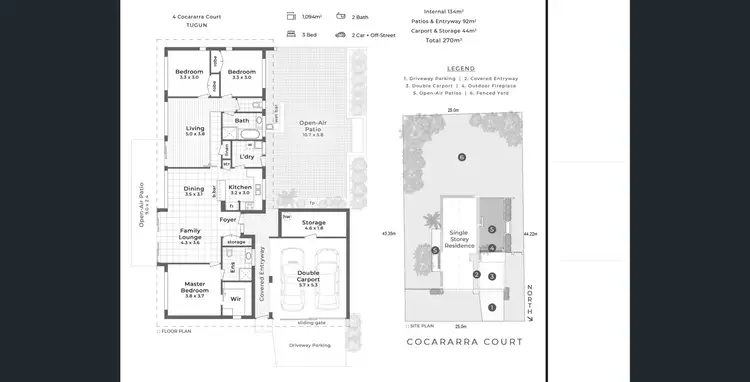 Floorplan of Homely house listing, 4 Cocararra Crt, Tugun QLD 4224