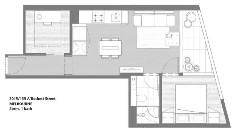 Floorplan of Homely apartment listing, 2015/135 A'Beckett Street, Melbourne VIC 3000