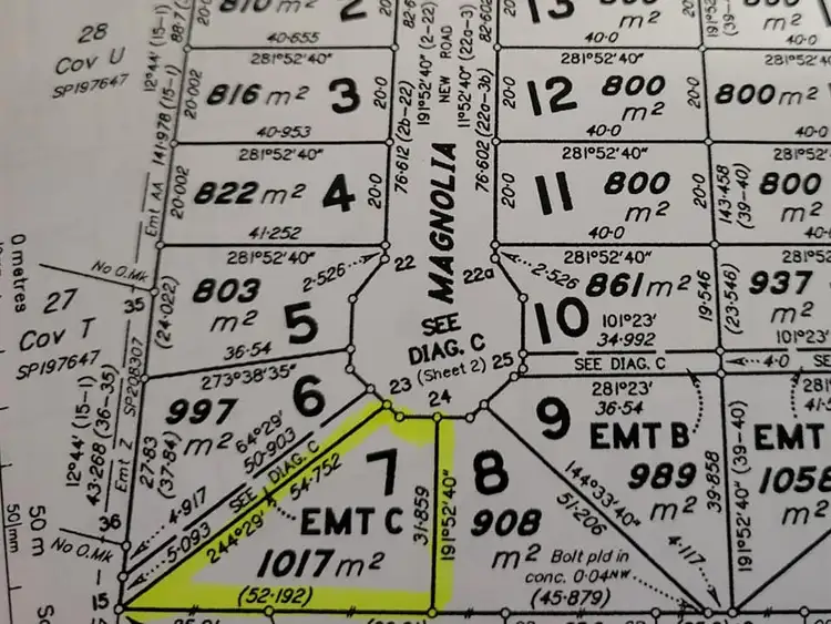 Floorplan of Homely land listing, 14 Magnolia Court, Forrest Beach QLD 4850