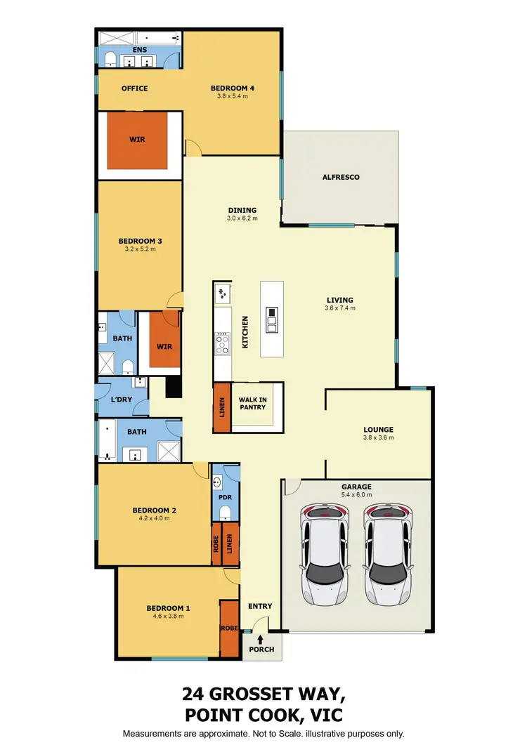 Floorplan of Homely house listing, 24 Grosset Way, Point Cook VIC 3030