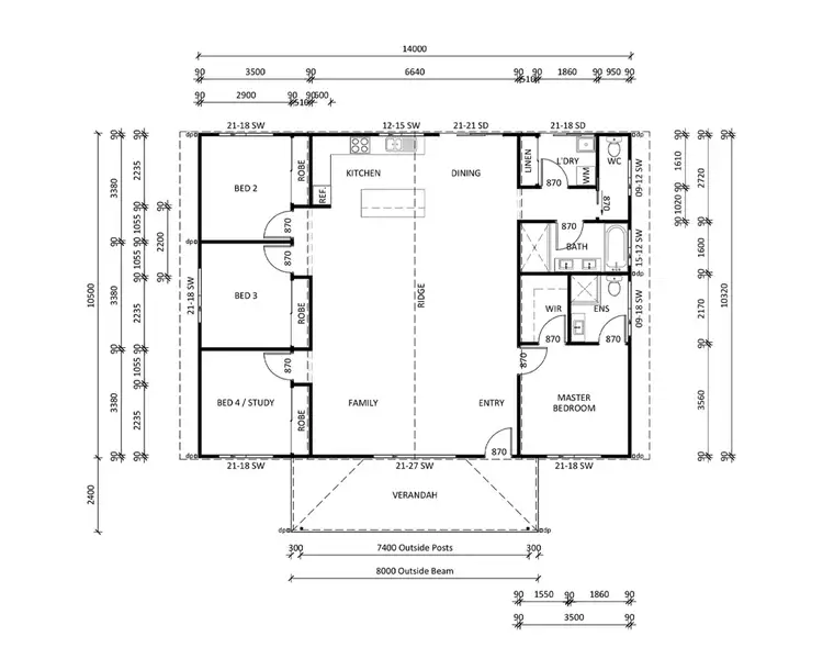 Floorplan of Homely rural property listing, 475 Peacock Road, Darwin River NT 841