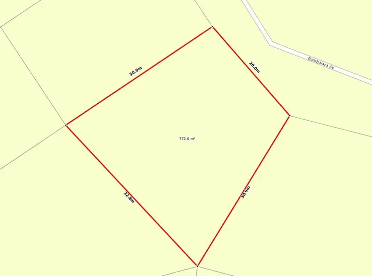 Floorplan of Homely land listing, 46 Rumbalara Avenue, Rainbow Beach QLD 4581