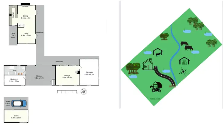 Floorplan of Homely rural property listing, 3025 Carrowbrook Road, Carrowbrook NSW 2330