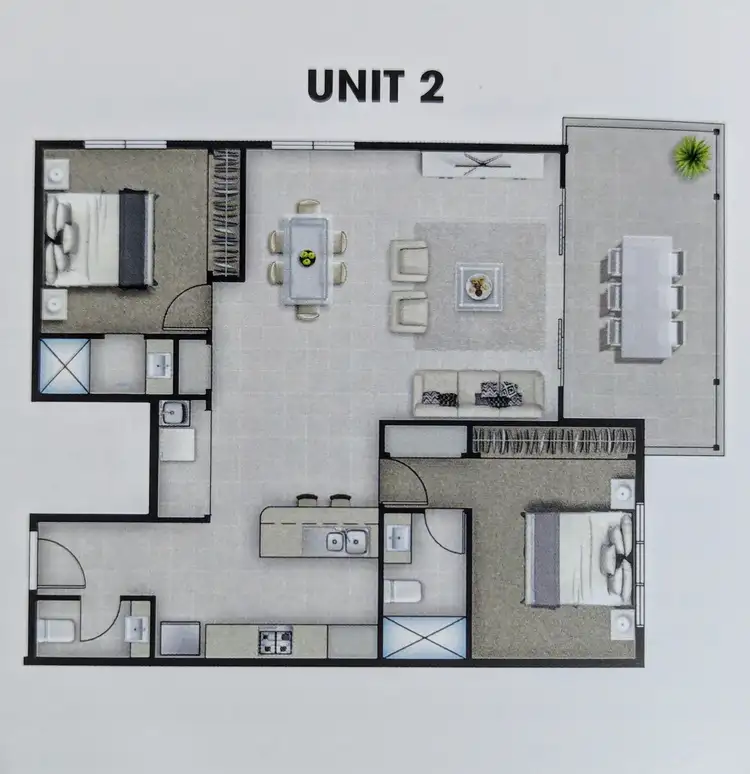 Floorplan of Homely unit listing, 2/2 Manley Street, Redcliffe QLD 4020