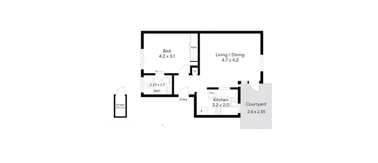 Floorplan of Homely unit listing, 2/3 The Esplanade, Mosman NSW 2088