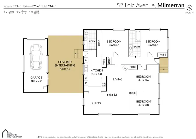 Floorplan of Homely house listing, 52 Lola Ave, Millmerran QLD 4357