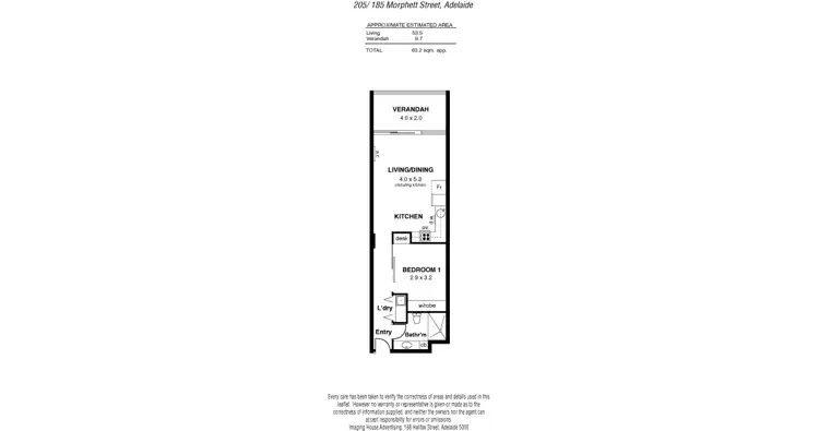 Floorplan of Homely apartment listing, 205/185 Morphett Street, Adelaide SA 5000