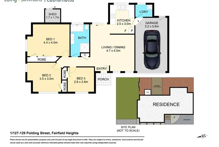 Floorplan of Homely villa listing, 1/127-129 Polding Street, Fairfield NSW 2165
